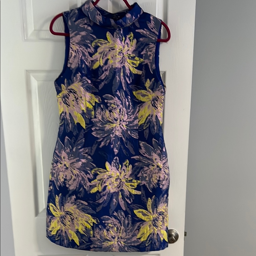 Laundry By Shelli Segal Navy Floral Mini Dress